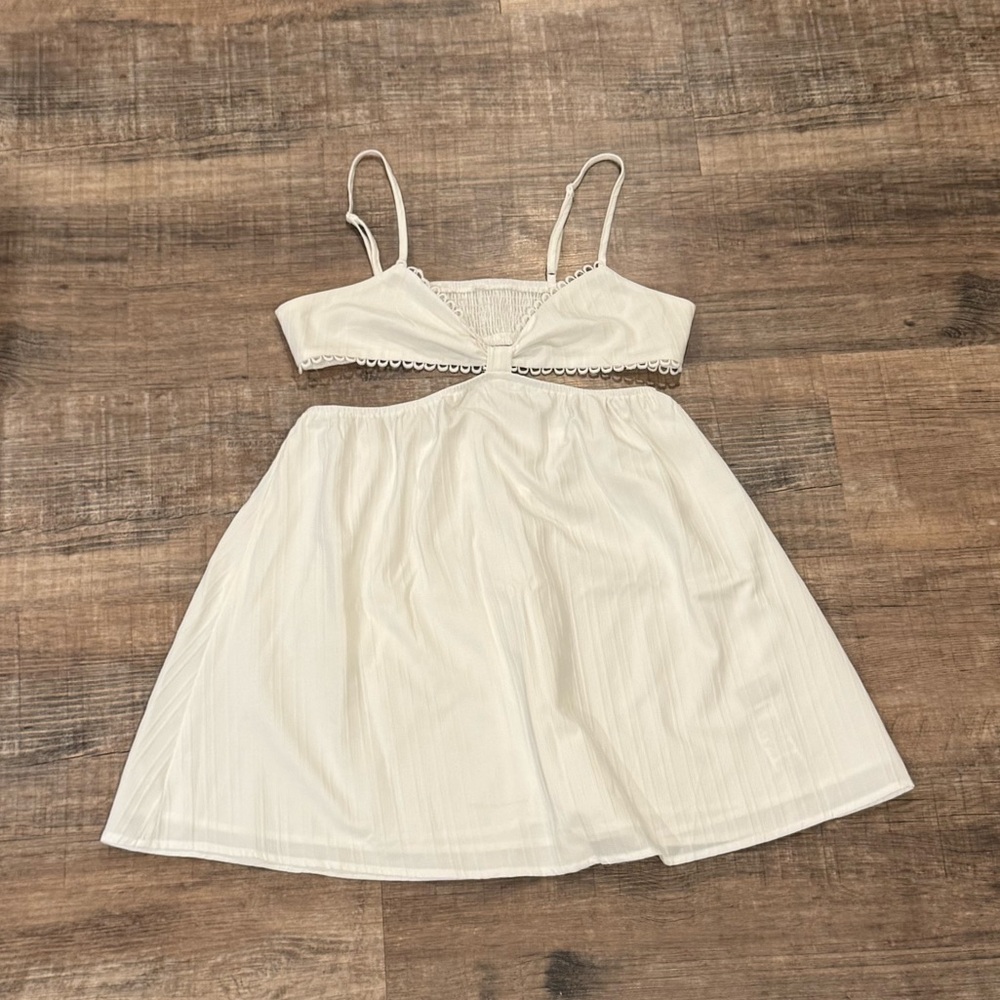 Shein Women’s Cut Out Mini Dress - White